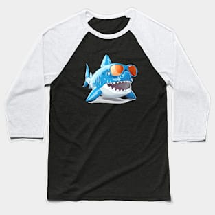 Cool Shark On Vacation Cute Adorable Fun Discovery Baseball T-Shirt